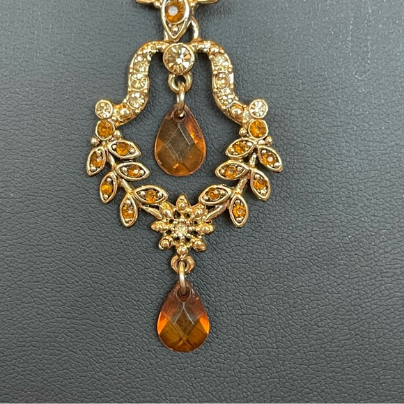 Victorian revival dangle drop briolette necklace - Picture 3 of 9